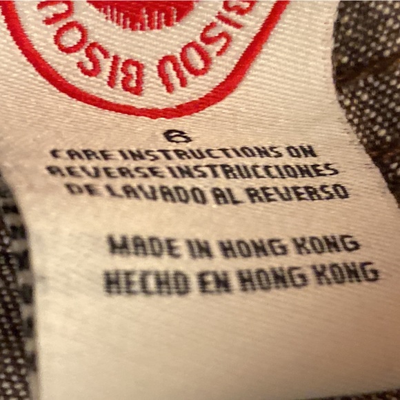 Bisou Bisou Jeans brown distressed look size 6 flair leg - Picture 3 of 12